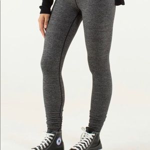 Lululemon wunder under herringbone black 6
